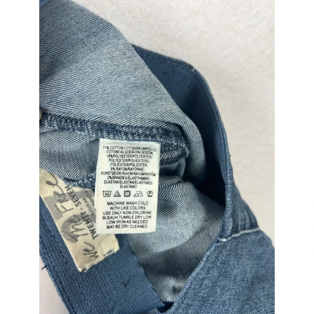 We The Free Flare Jeans Women‎ 27 Blue High Rise Pull On Pants Flare leg